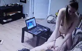 The woman gives massage