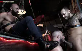Cops fucking in a sex bar - Police Double Fuck