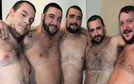 Spanish Bears Bukkake Gangbang 1