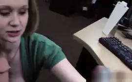 Bigtitted pawnshop amateur bent over desk