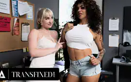 TRANSFIXED - Naturally Stacked Cis Skye Blue Has HUGE Trans Cum Cravi...
