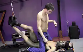 Teasing His Captive Cock - DJ & CJ Connors