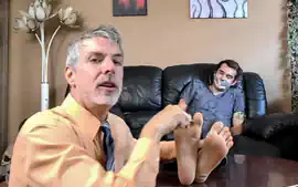 Professor Tickling Young Student's Feet - Kody Tracer & Richard Lennox