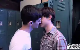 Couple Locker Room Action Guys