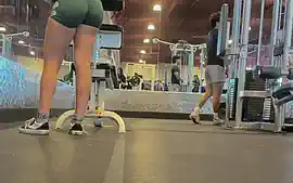 gym candid booty latina