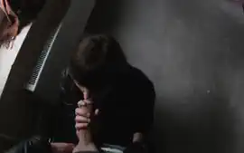 Pulled teen 18+ banged from behind in public POV