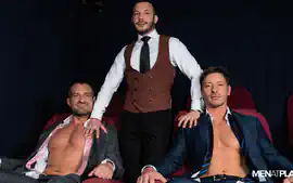 Threesome At Cine-X - MENatPLAY