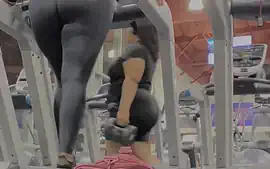 Latina gym candid ass