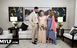 Stepdaughters Wedding Day Turns Into A Naughty Threesome: Stepmom And...