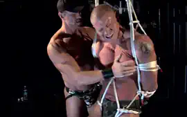Tyler Saint In Gagged Beau Sinclair While Tormenting His Balls