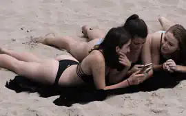 Three Bikini Girls