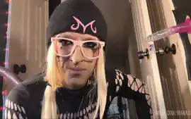 Sissy Slut In Such A Happy Spitroasted Her Holes So Full