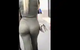 Incredible ass milf walking