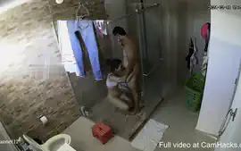 Parents having sex in the shower and bathroom floor 2017