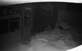 Amateur Wife caught masturbating night vision