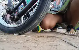 NO PANTIES at BIKE SHOW( 2) # Show off FUN in March(before Quarantine)