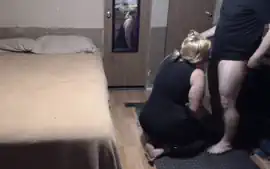Leash blowjob