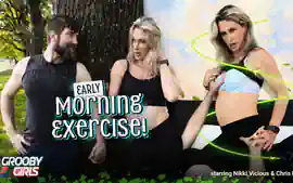 GROOBYGIRLS - Nikki Vicious Sex Moment In The Morning