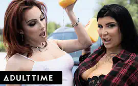 ADULT TIME - Big Titty Babes Romi Rain T-Girl Ariel Demure Have Passi...