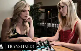 TRANSFIXED - Naughty Besties Jade Venus Haley Reed Play Strip Chess W...