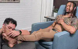Lorenzo's Feet Worshiped - Lorenzo
