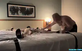 Dom DILF Matt Tickles And Sucks Bound Ticklish Wolf Cock