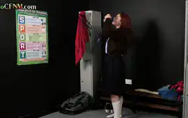 Uniform CFNM amateur wanking guy